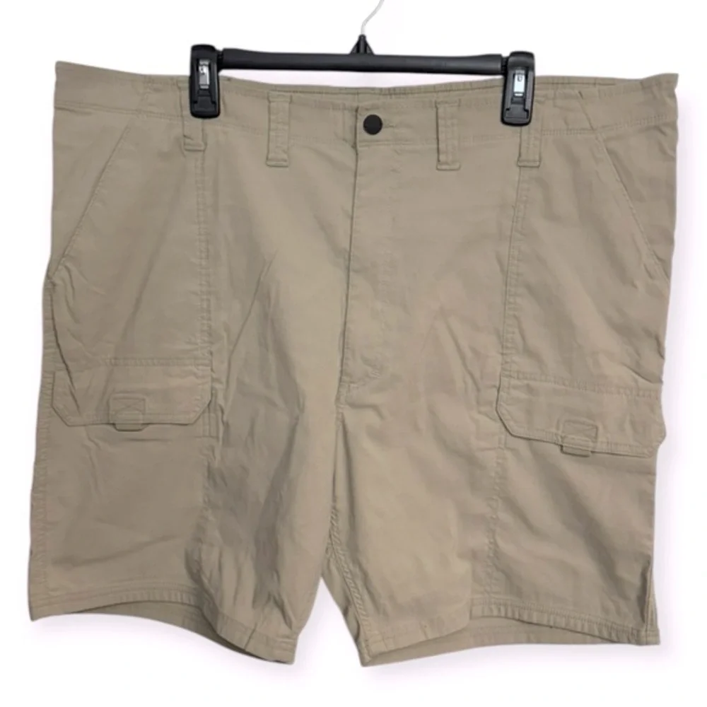 Magellan Outdoors Men’s Tan Cargo Shorts‎ with Durable Design 44